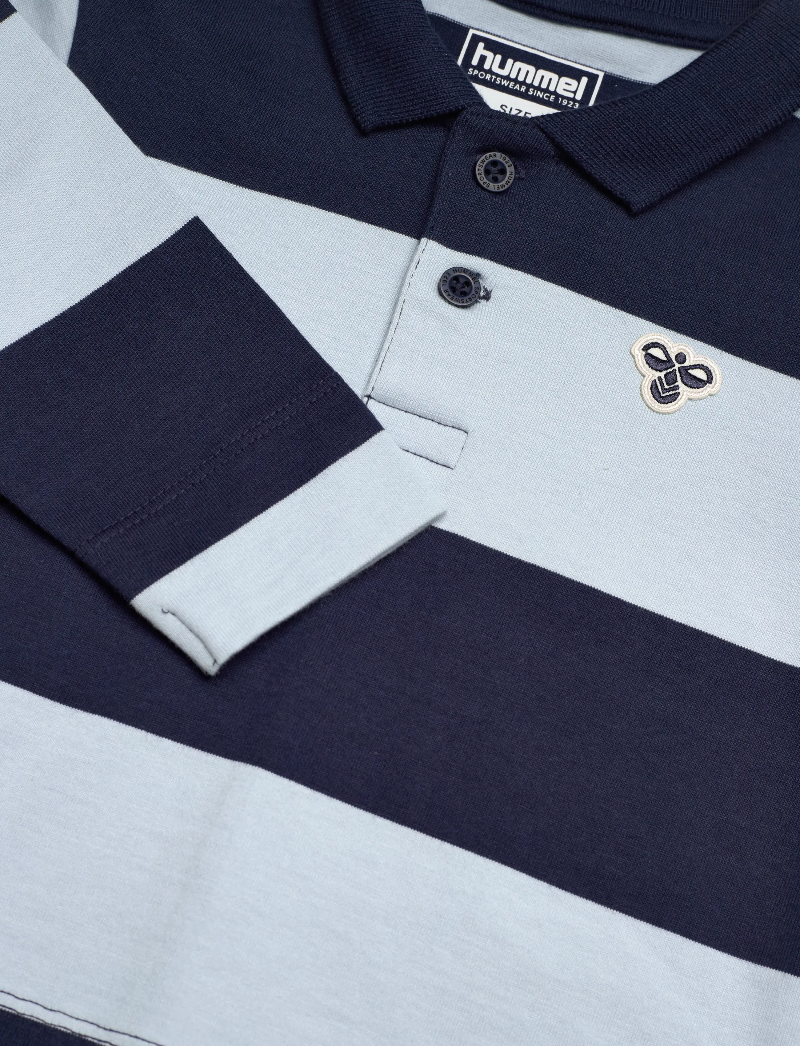 Hummel - hmlMINI LOOSE STRIPE POLO SHIRT - pikkade varrukatega polod - dress blues - 2