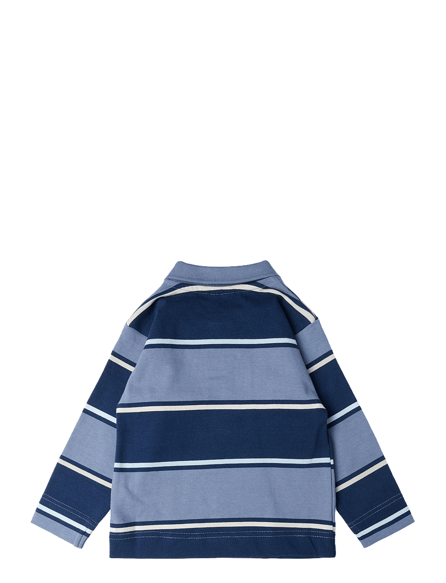 Hummel - hmlMINI LOOSE STRIPE POLO SHIRT - långärmade pikéer - flint stone - 1