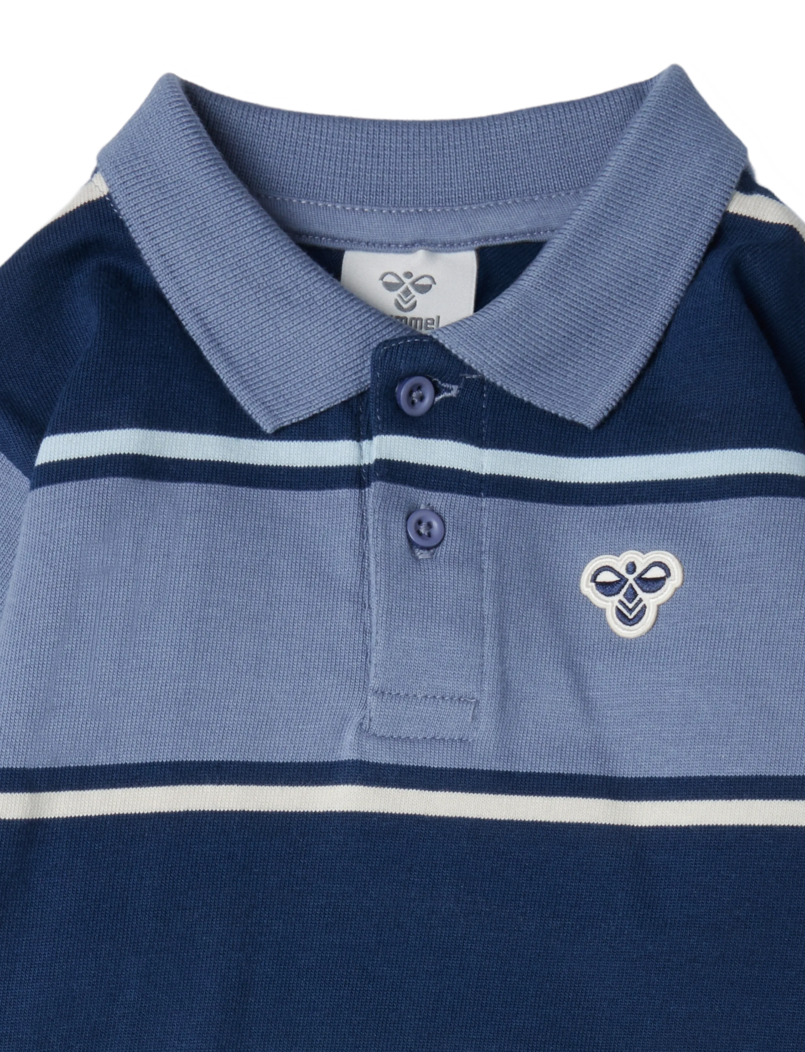 Hummel - hmlMINI LOOSE STRIPE POLO SHIRT - långärmade pikéer - flint stone - 2