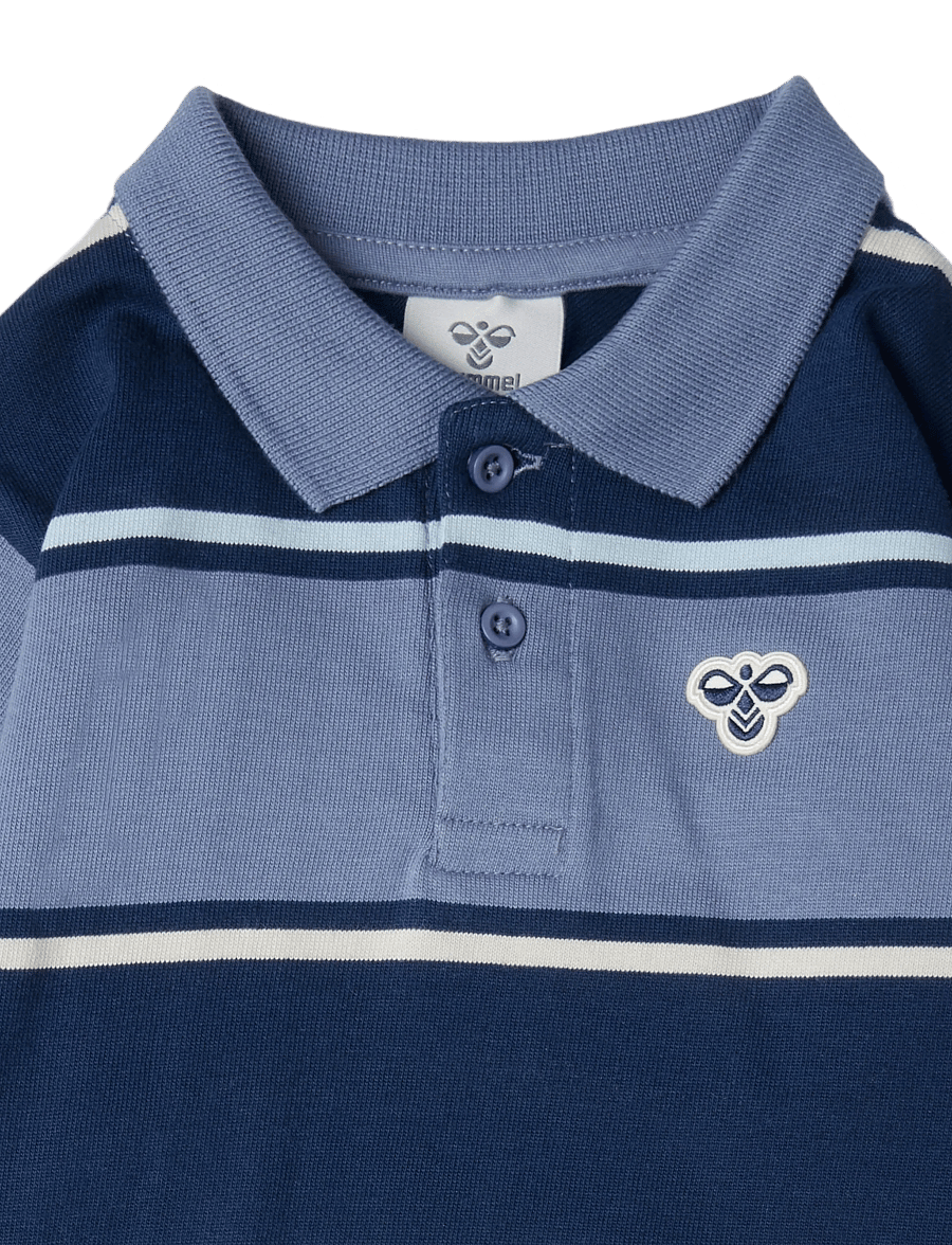 Hummel - hmlMINI LOOSE STRIPE POLO SHIRT - långärmade pikéer - flint stone - 2