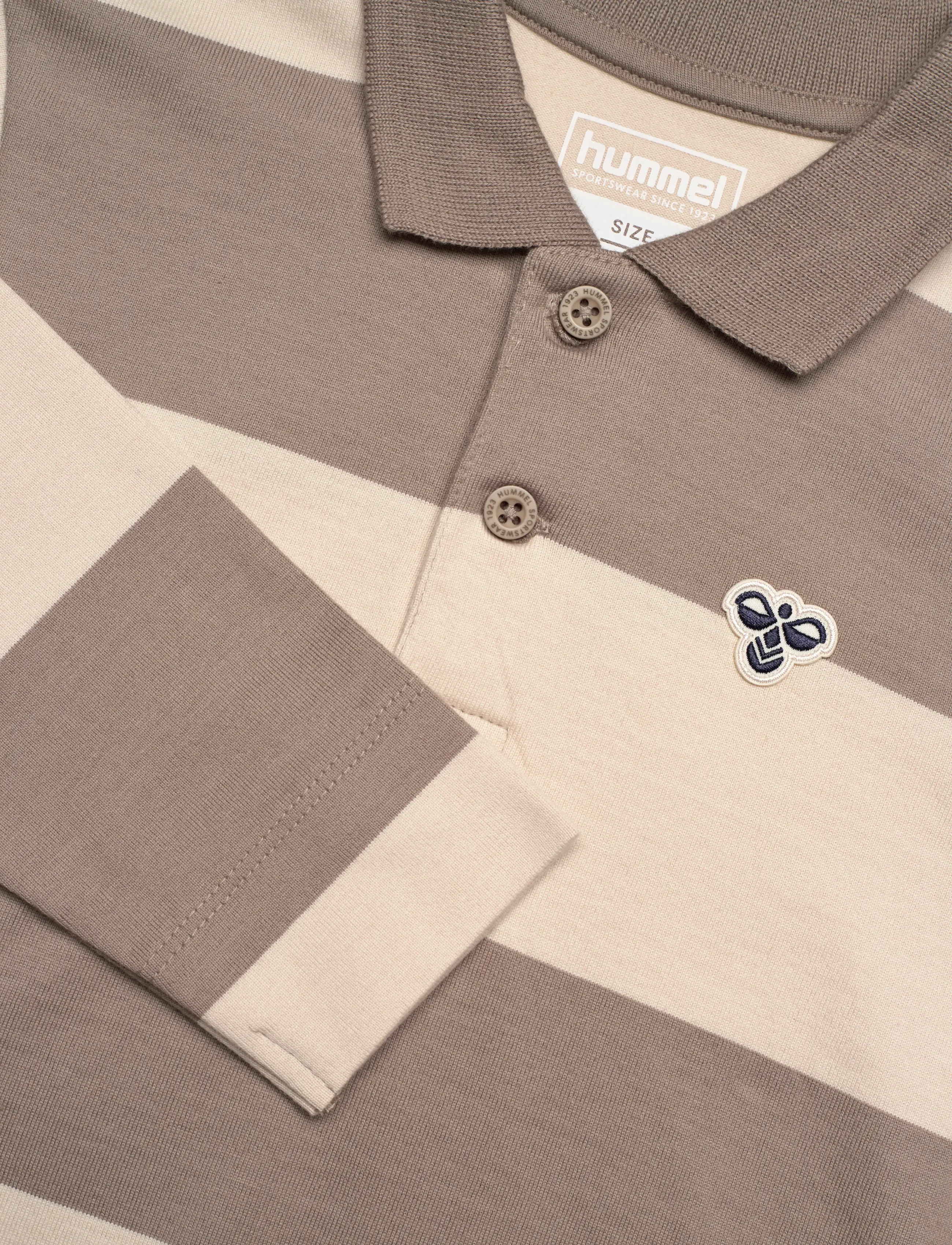 Hummel - hmlMINI LOOSE STRIPE POLO SHIRT - pitkähihaiset pikeepaidat - rock ridge - 2