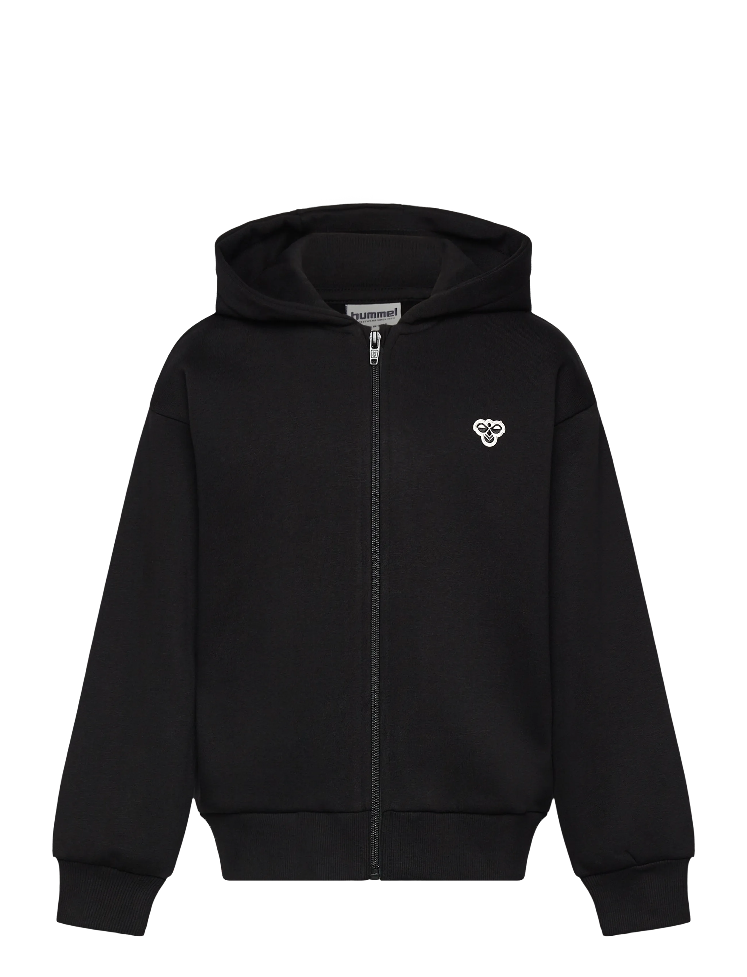 HUMMEL Hmljr Loose Zip Hoodie Bee Schwarz - 134/140 - Kinder