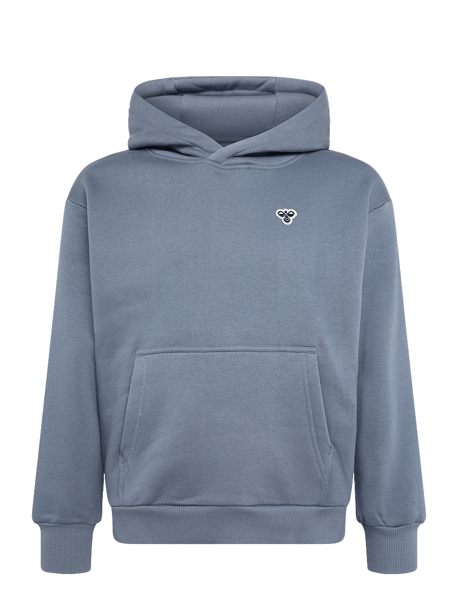 Hummel - hmlJR LOOSE HOODIE BEE - hoodies - flint stone - 0