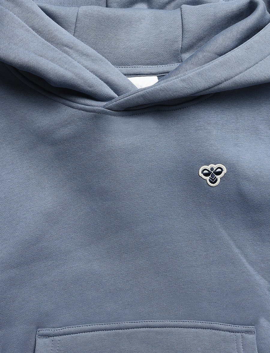 Hummel - hmlJR LOOSE HOODIE BEE - hoodies - flint stone - 2