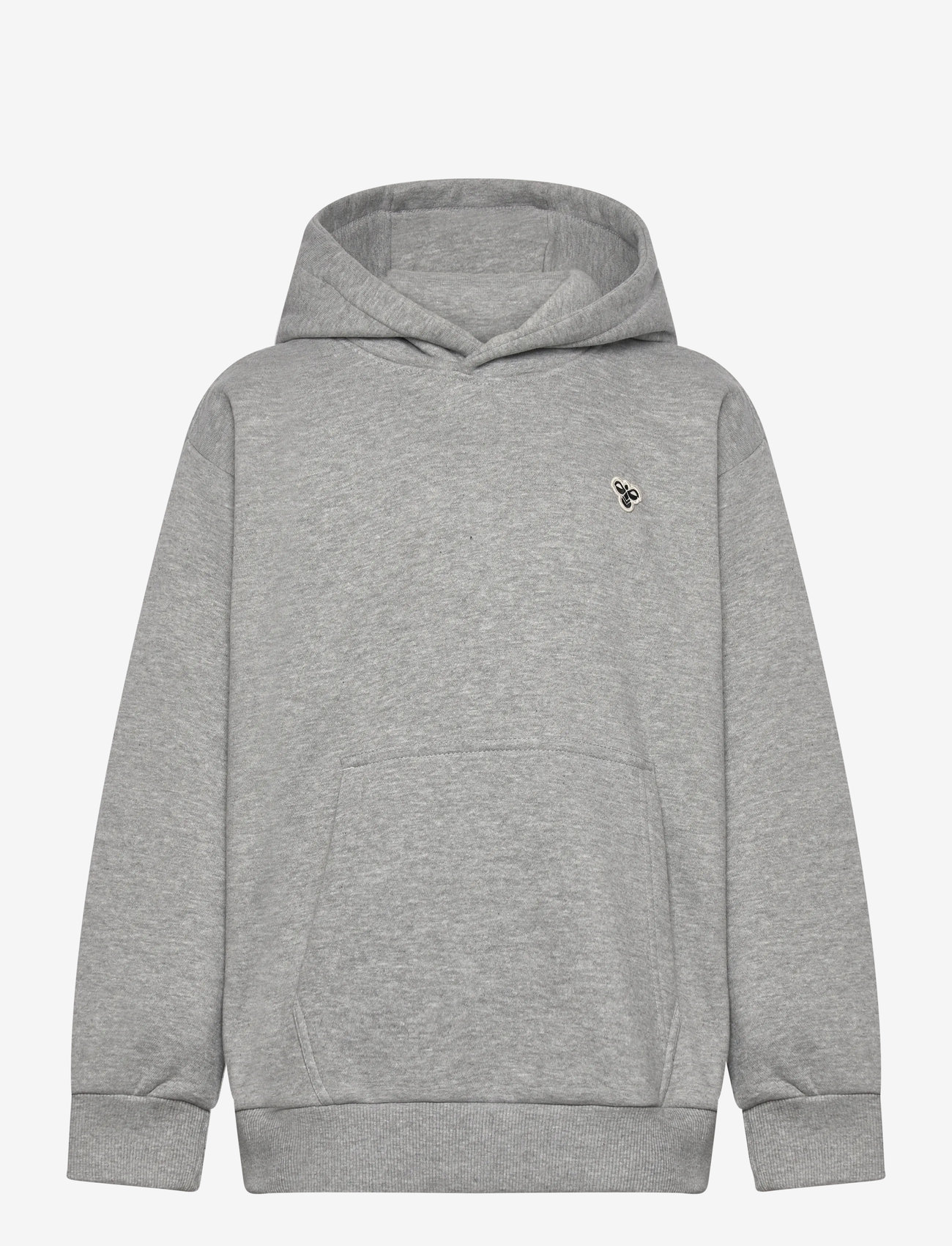 Hummel - hmlJR LOOSE HOODIE BEE - hættetrøjer - grey melange - 0