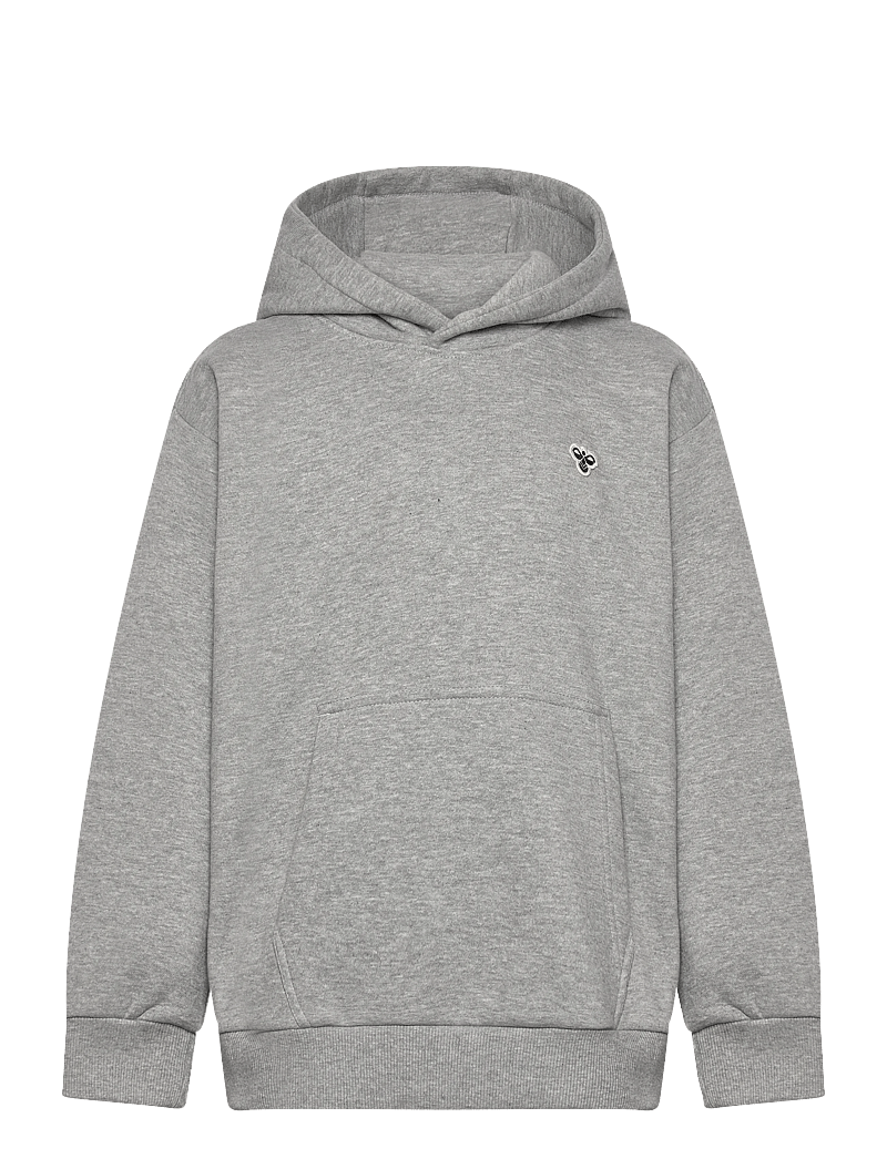 Hummel - hmlJR LOOSE HOODIE BEE - hættetrøjer - grey melange - 0
