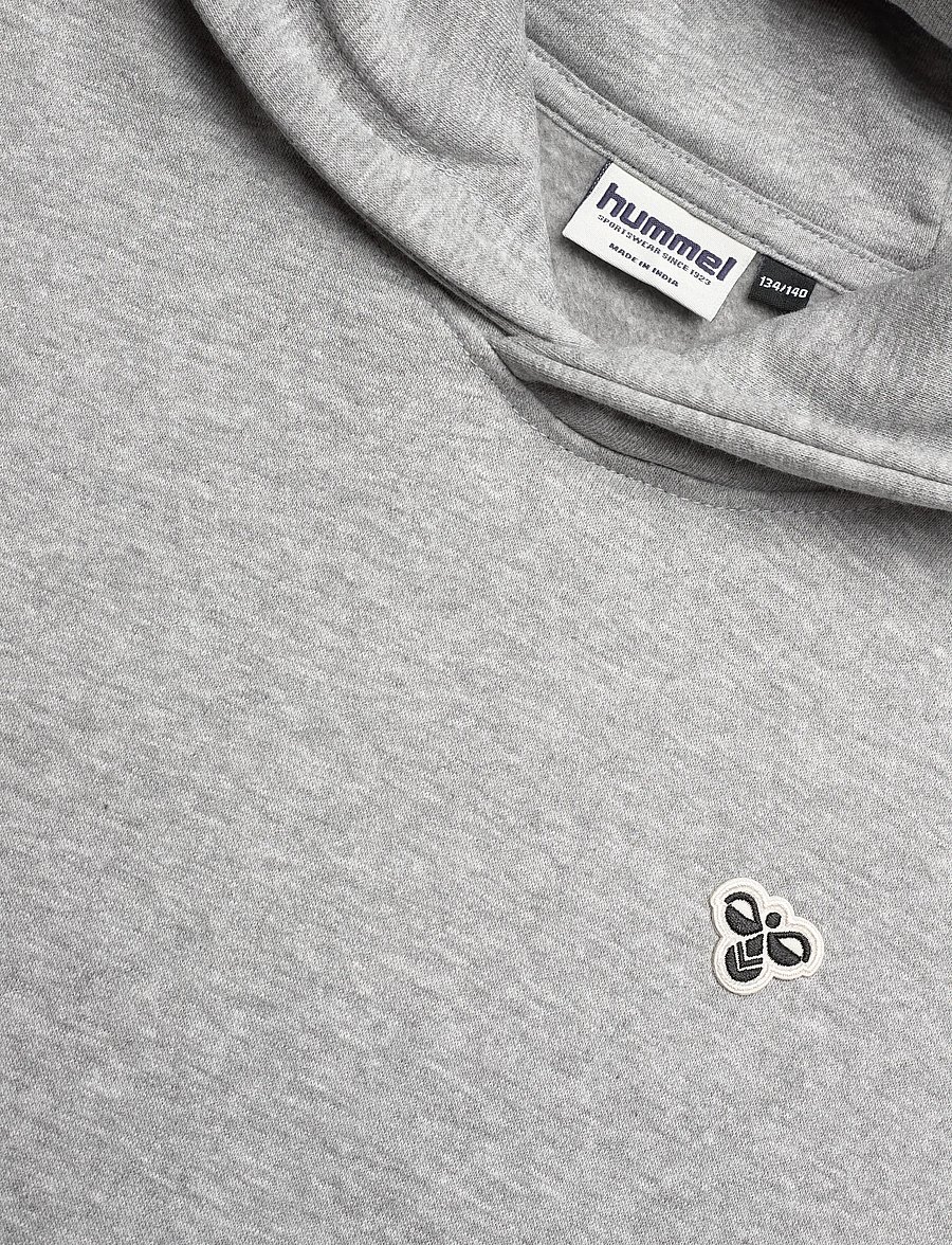 Hummel - hmlJR LOOSE HOODIE BEE - hoodies - grey melange - 2