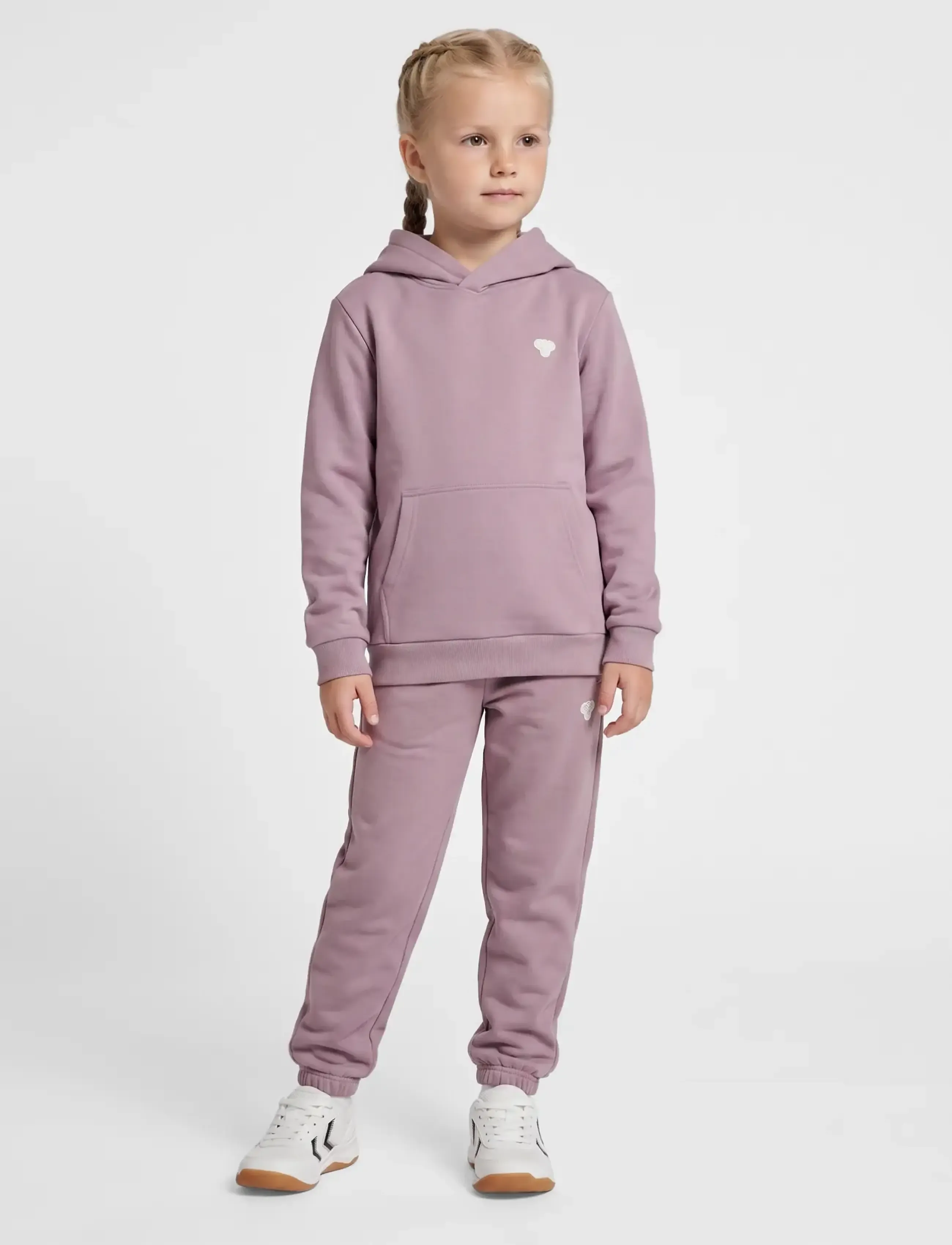 Hummel - hmlJR LOOSE HOODIE BEE - höstkläder - sea fog - 0