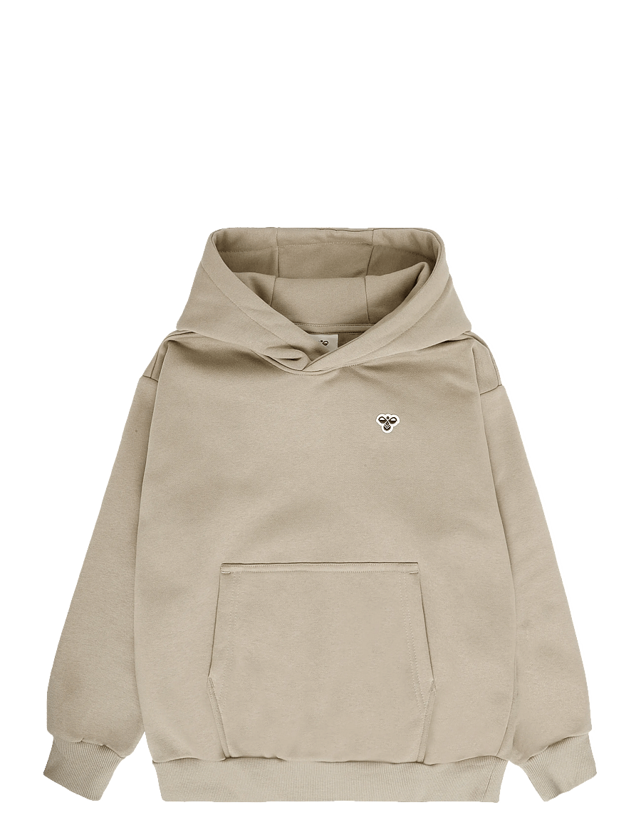 Hummel - hmlJR LOOSE HOODIE BEE - huvtröjor - vintage khaki - 0