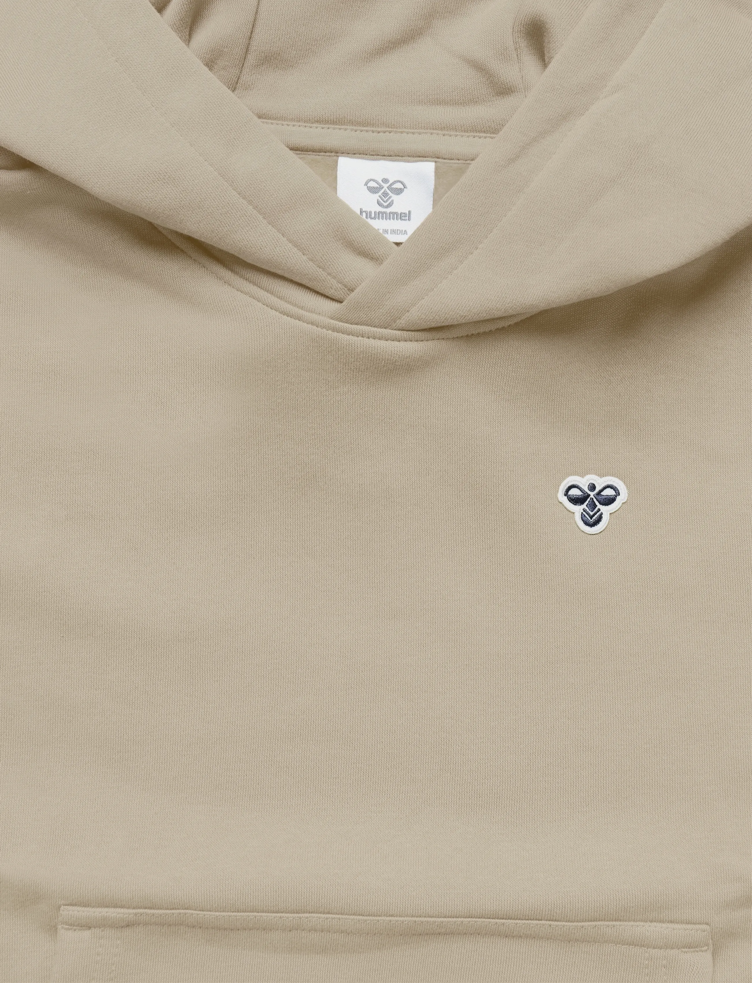 Hummel - hmlJR LOOSE HOODIE BEE - huvtröjor - vintage khaki - 2