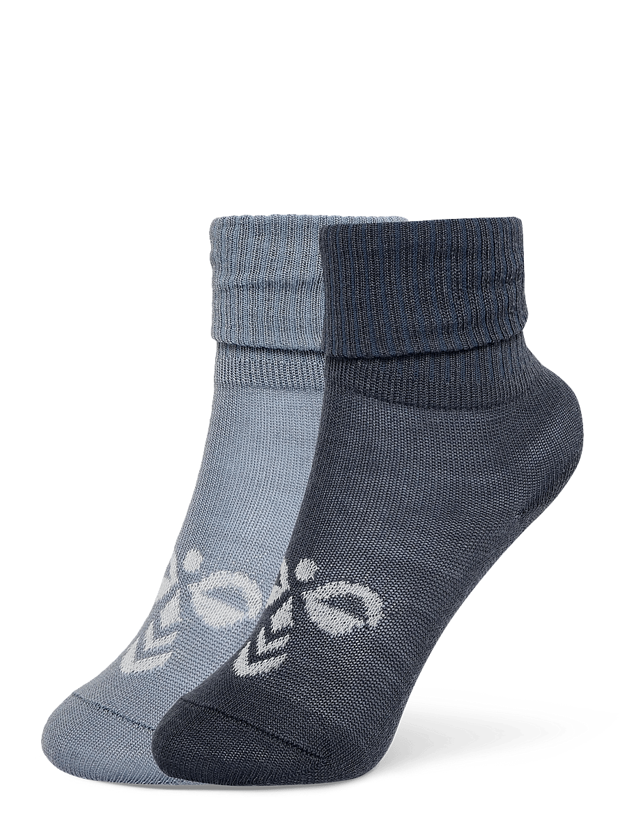 Hummel - hmlMINI WOOL 2-PACK SOCKS - baby-socken - ombre blue/flint stone - 0