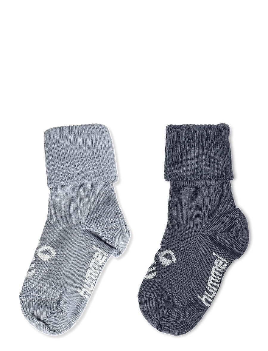 Hummel - hmlMINI WOOL 2-PACK SOCKS - baby-socken - ombre blue/flint stone - 1