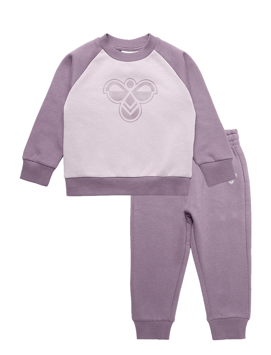 Hummel - hmlMINI REG BUMBLE SET - trainingsanzug - black plum - 0