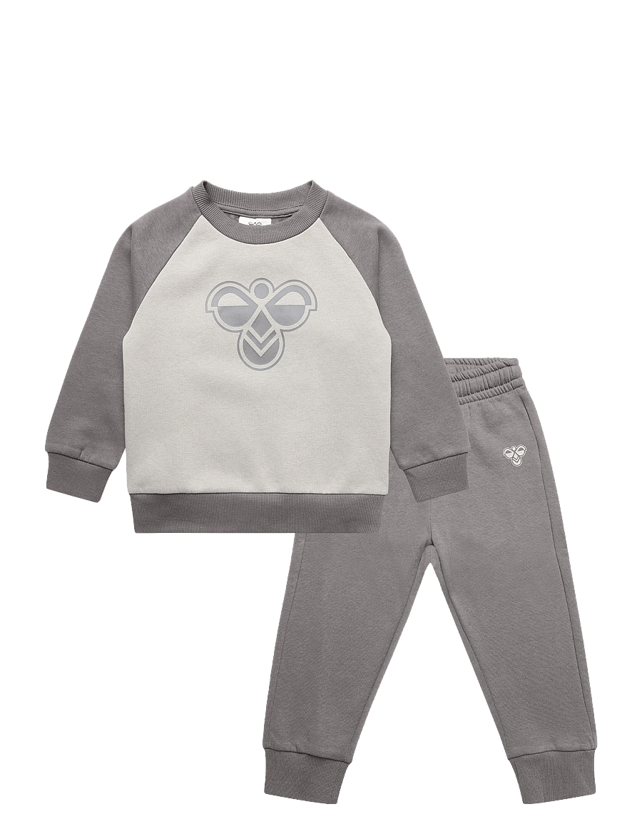 Hummel - hmlMINI REG BUMBLE SET - trainingsanzug - dark gull gray - 0