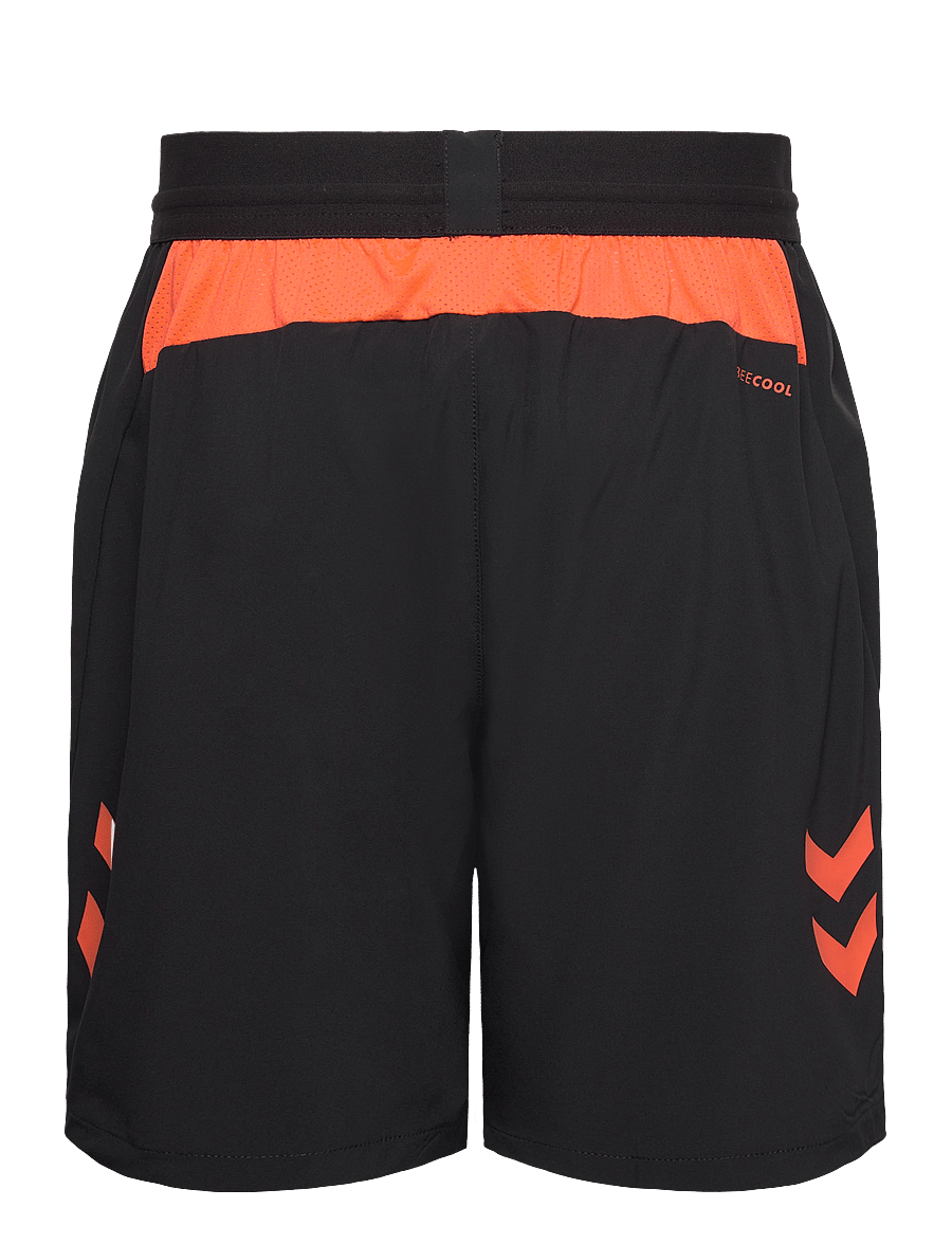Hummel - hmlBLAZE PRO TRAINING SHORTS KIDS - sportshorts - black/orange - 1