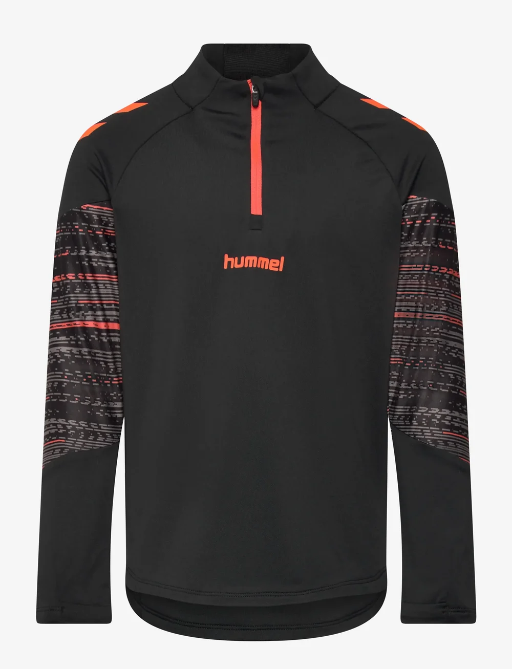 Hummel - hmlBLAZE PRO TRAINING HALF ZIP KIDS - långärmade t-shirts - black/orange - 0
