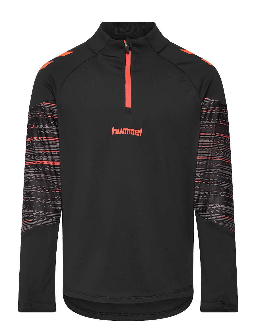 Hummel - hmlBLAZE PRO TRAINING HALF ZIP KIDS - langärmelig - black/orange - 0
