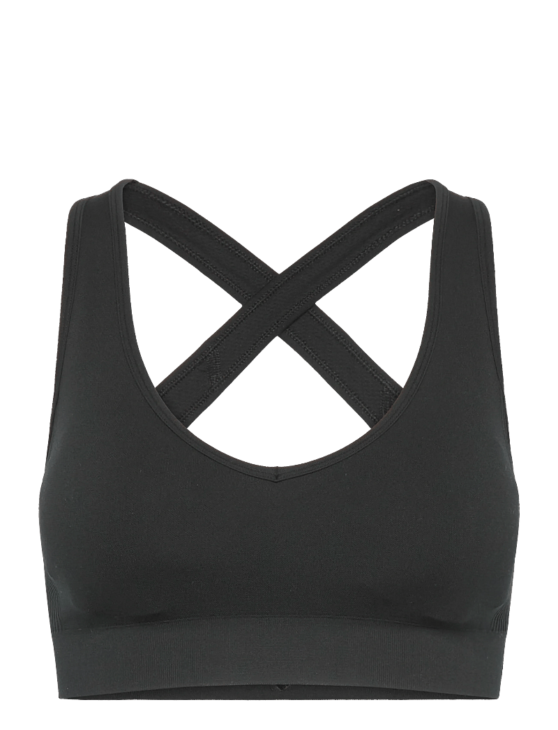 Hummel - hmlHIIT SEAMLESS V SHAPE PADDED BRA - spordirinnahoidjad - black - 0