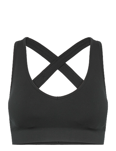 Hummel hmlHIIT SEAMLESS V SHAPE PADDED BRA - Kleidung - BLACK / black