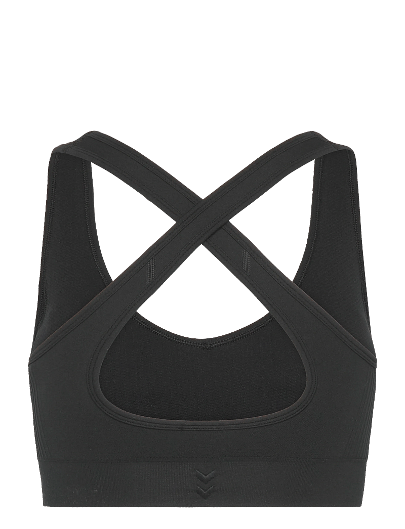 Hummel - hmlHIIT SEAMLESS V SHAPE PADDED BRA - spordirinnahoidjad - black - 1