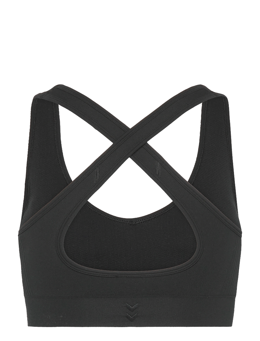 Hummel - hmlHIIT SEAMLESS V SHAPE PADDED BRA - sports-bh'er - black - 1