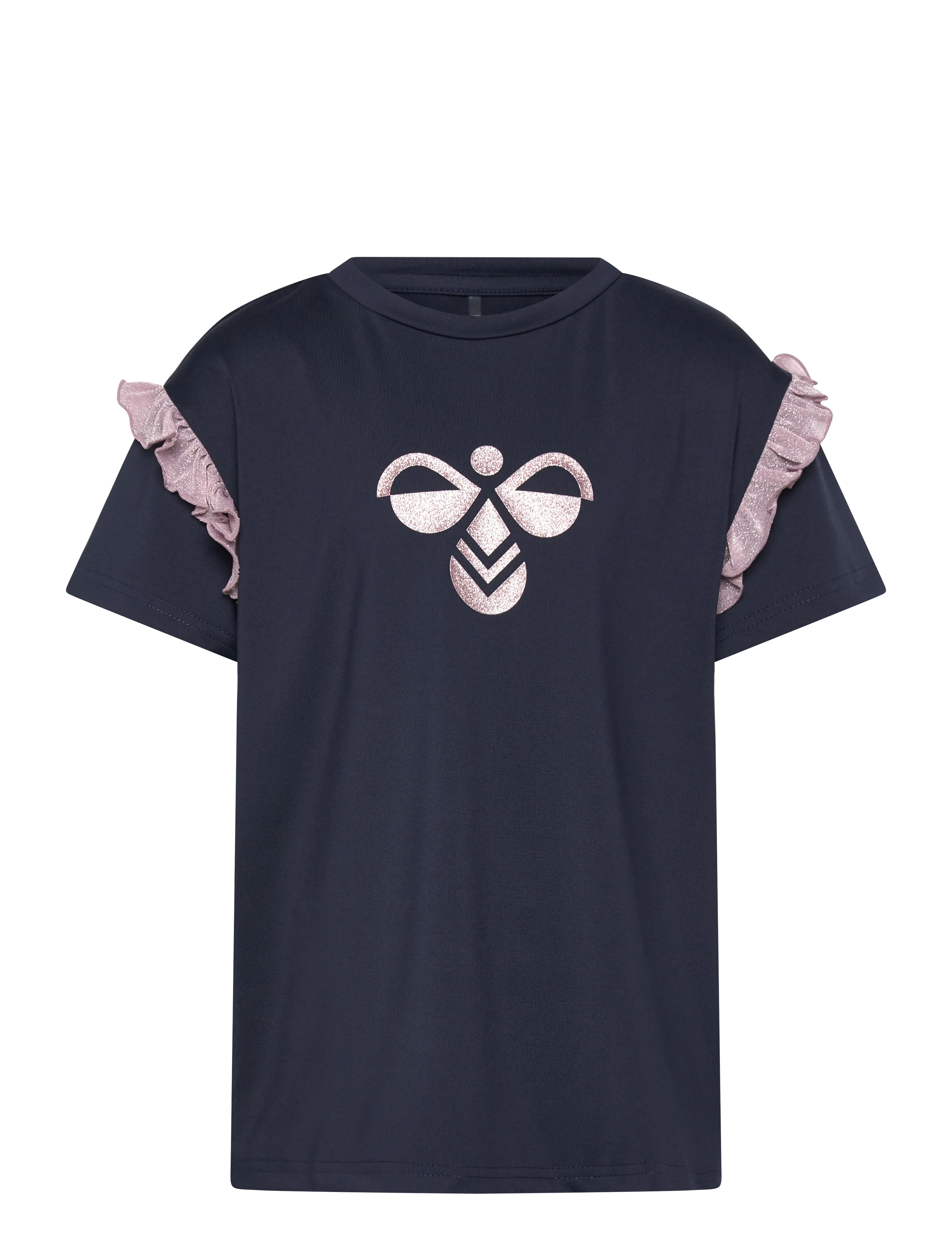 Hummel hmlJR MIX GLITTER T-SHIRT S/S - Overdele - BLACK IRIS / navy