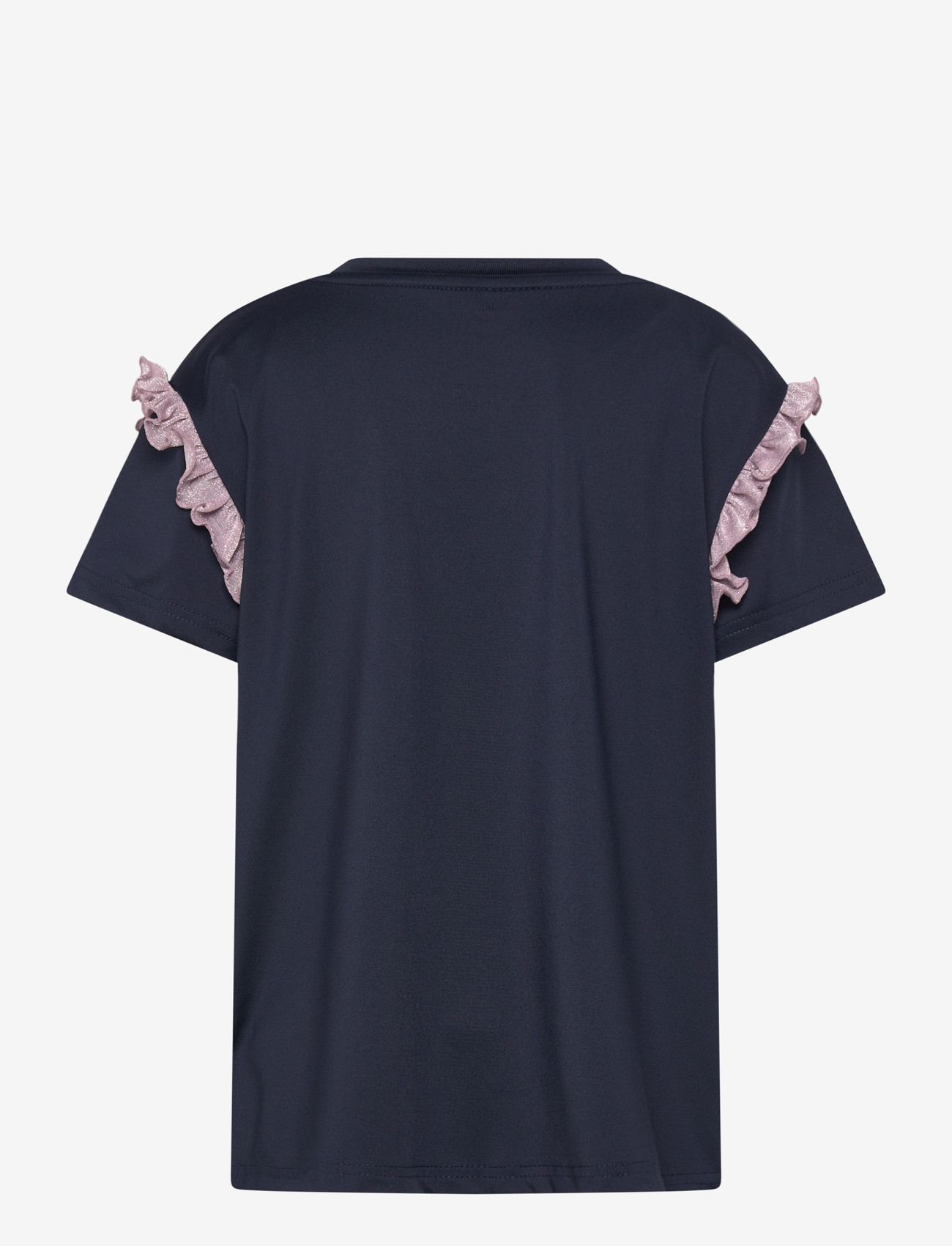 Hummel - hmlJR MIX GLITTER T-SHIRT S/S - lyhythihaiset t-paidat - black iris - 1
