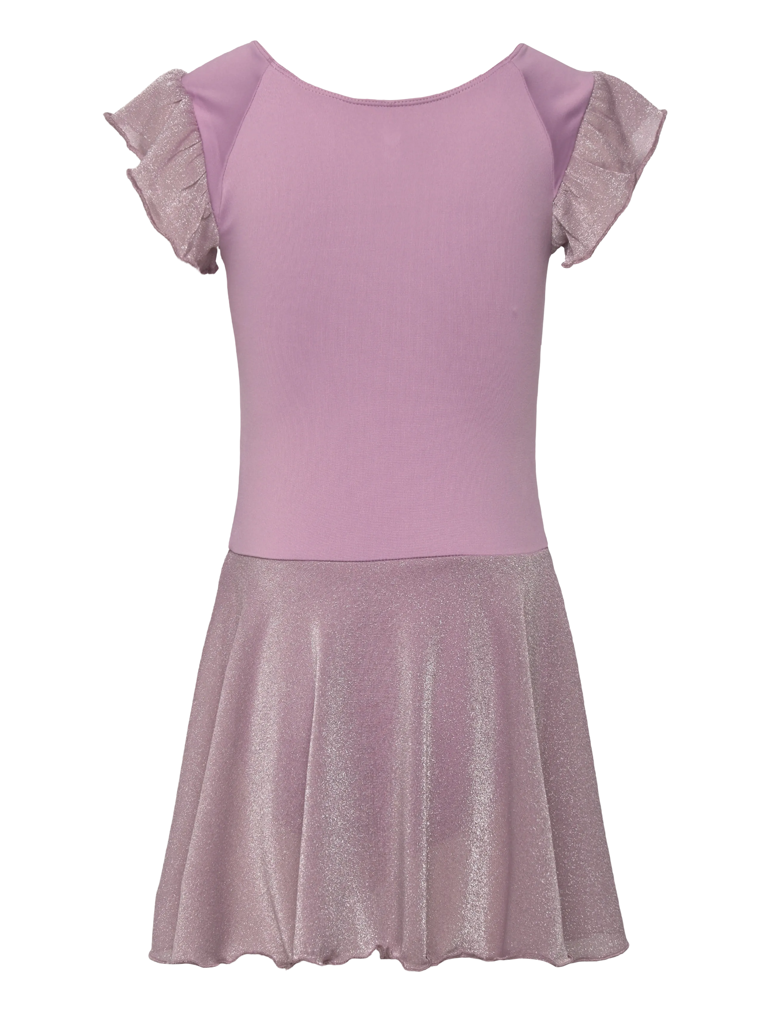 Hummel - hmlJR MIX GLITTER DRESS - kurzärmelige freizeitkleider - lavender mist - 1