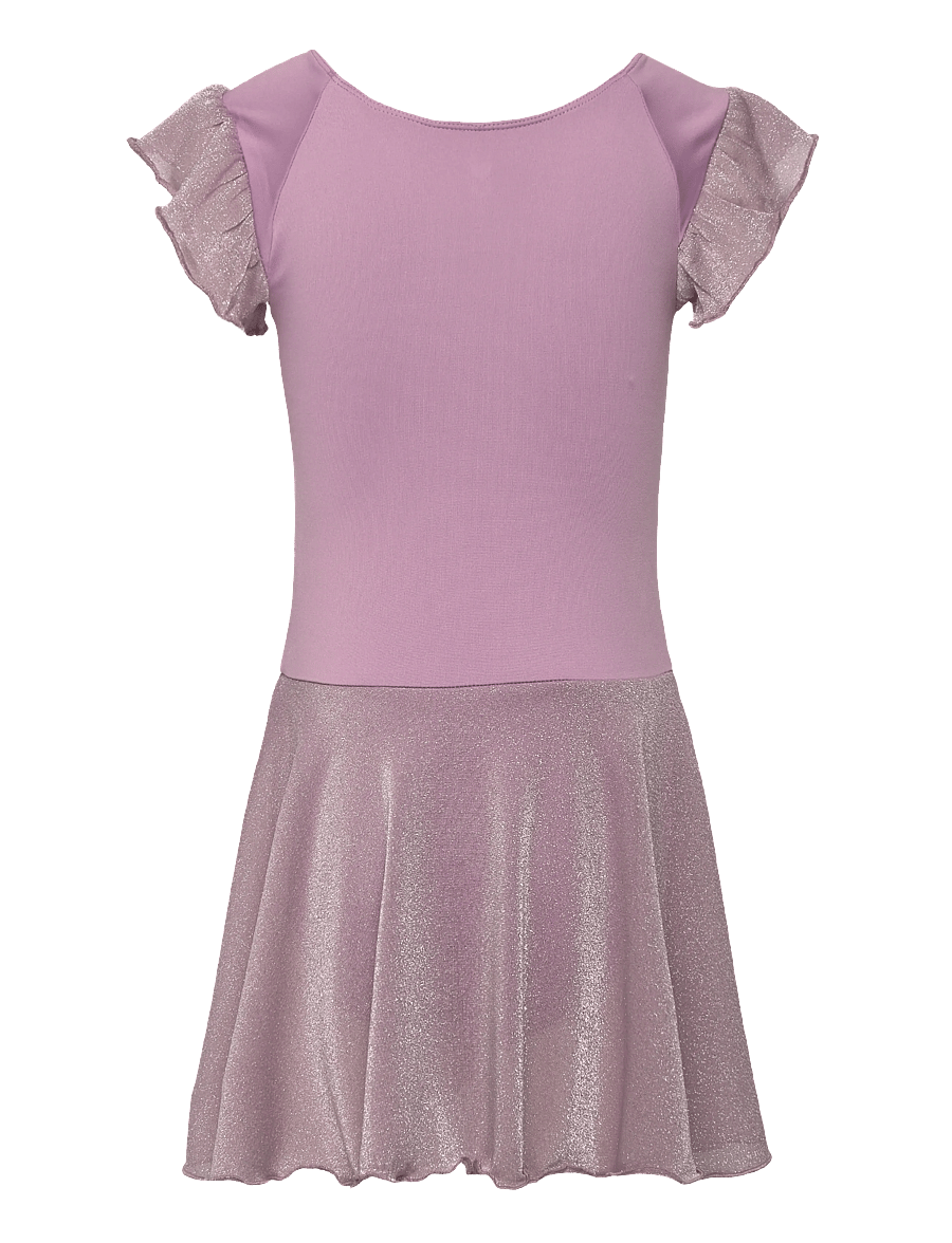 Hummel - hmlJR MIX GLITTER DRESS - kortærmede hverdagskjoler - lavender mist - 1