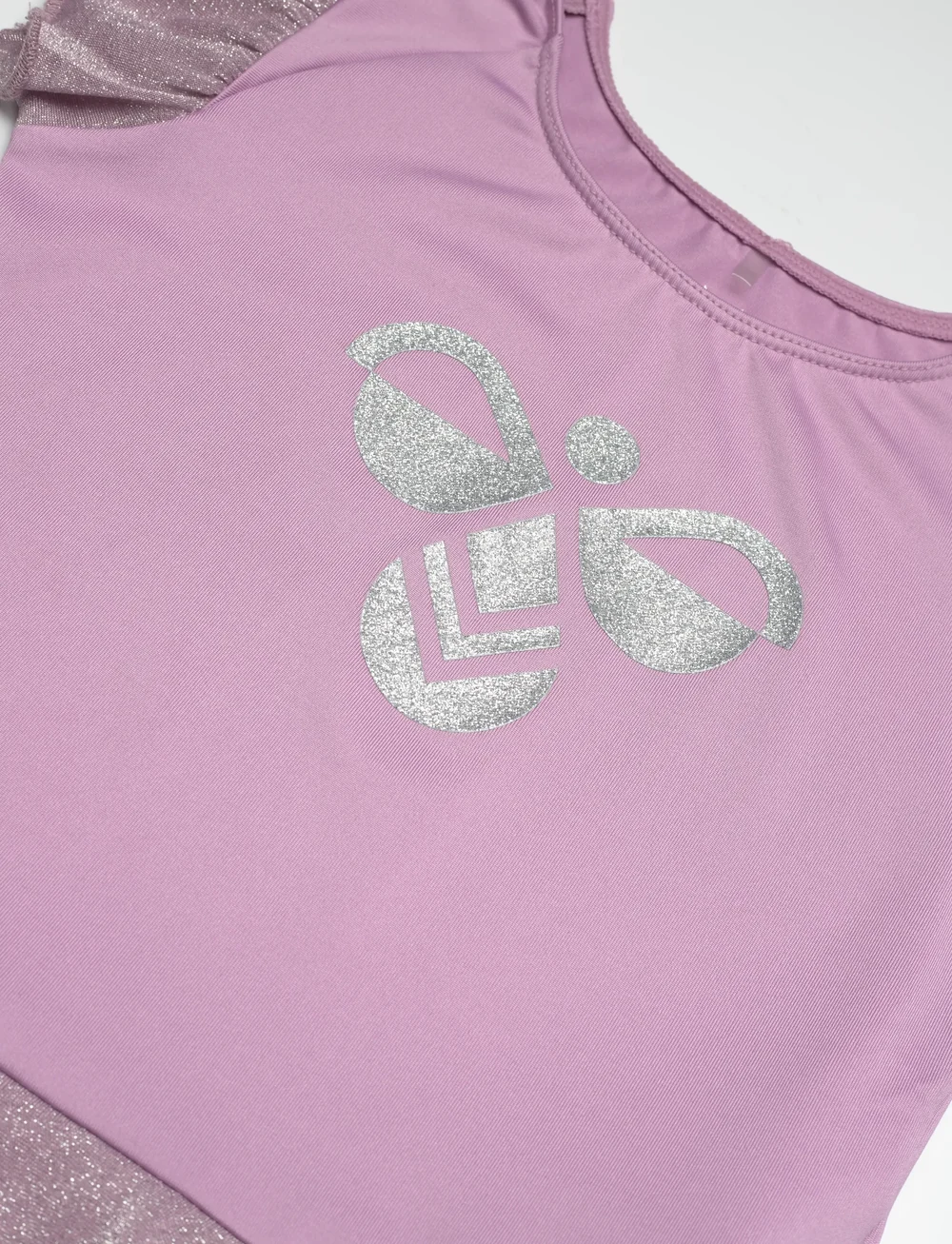 Hummel - hmlJR MIX GLITTER DRESS - robes décontractées à manches courtes - lavender mist - 2