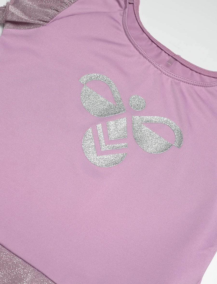 Hummel - hmlJR MIX GLITTER DRESS - kortærmede hverdagskjoler - lavender mist - 2