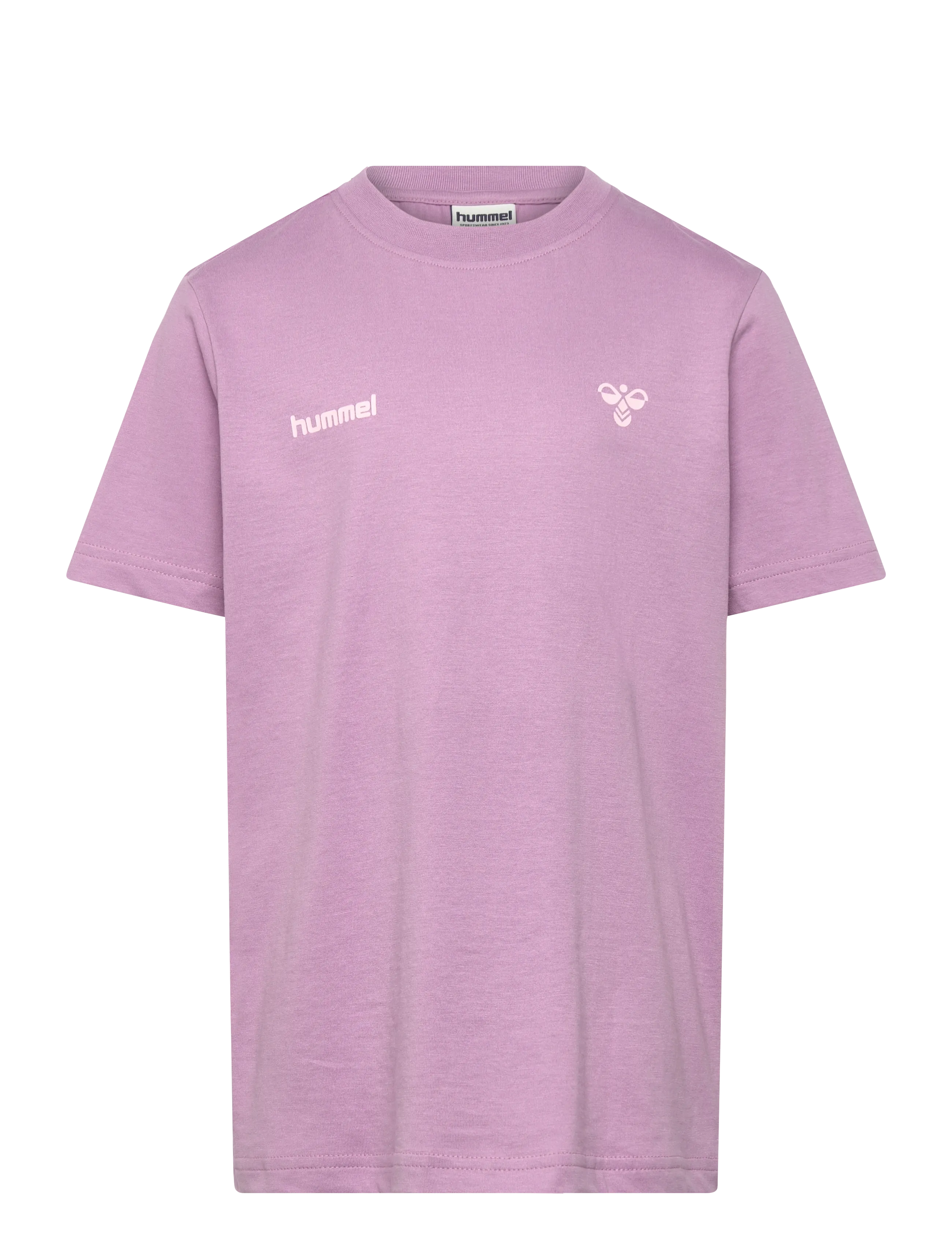 Hummel Hmljr Graphic T-Shirt S/S, Børn, Grafisk Kortærmet T-Shirt, Pink, Str: 122/128