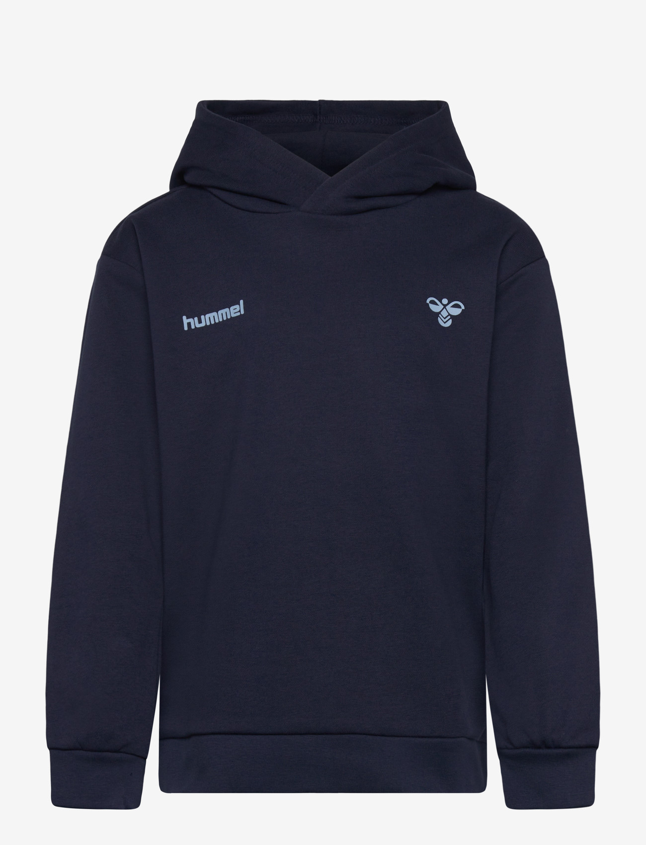 Hummel - hmlJR GRAPHIC HOODIE - huvtröjor - dress blues - 0