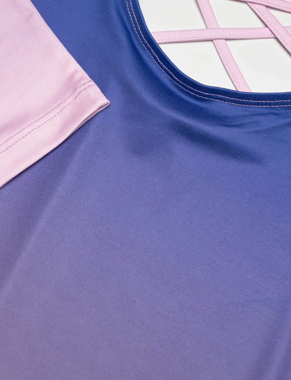Hummel - hmlJR GYM DRESS - langærmede bodyer - lavender mist - 2
