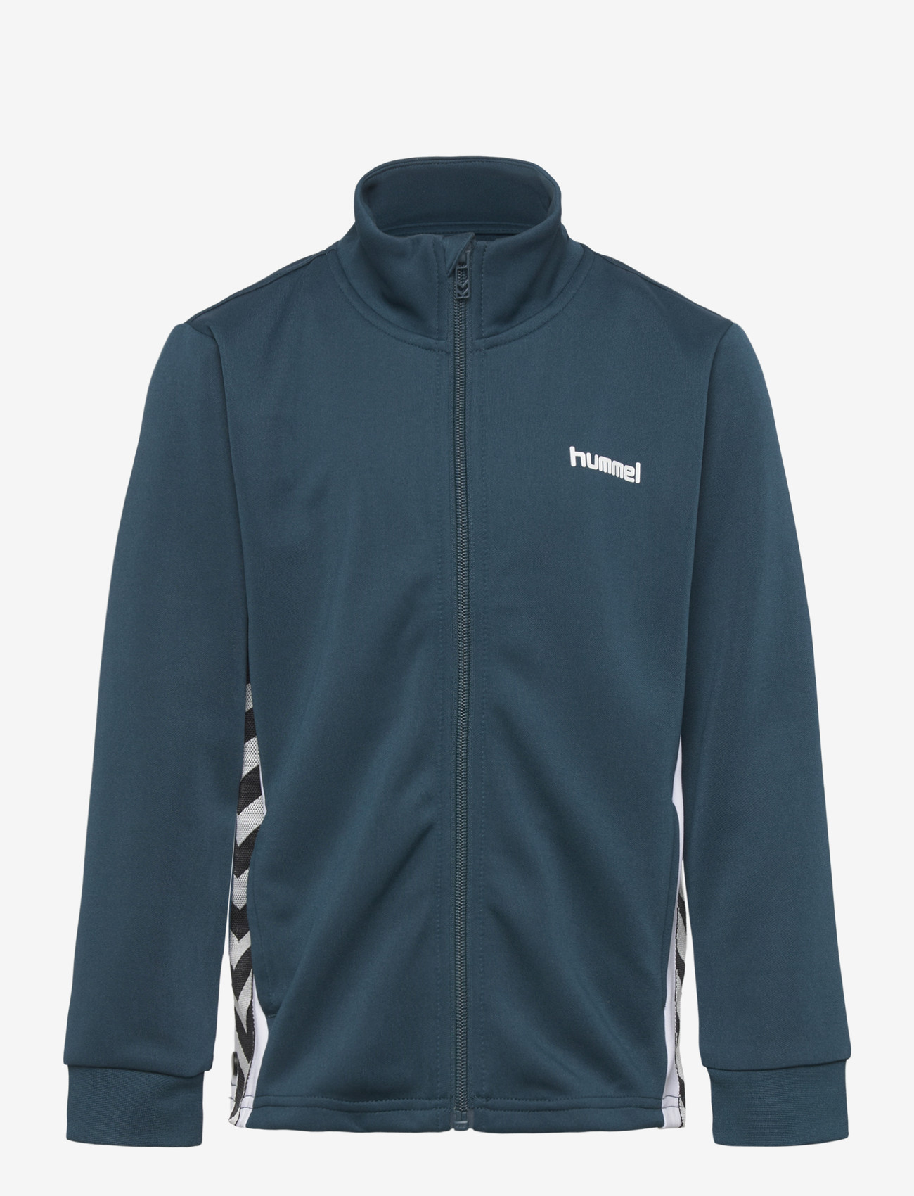 Hummel - hmlJR CHEVRON ZIP JACKET - sweatshirts - reflecting pond - 0