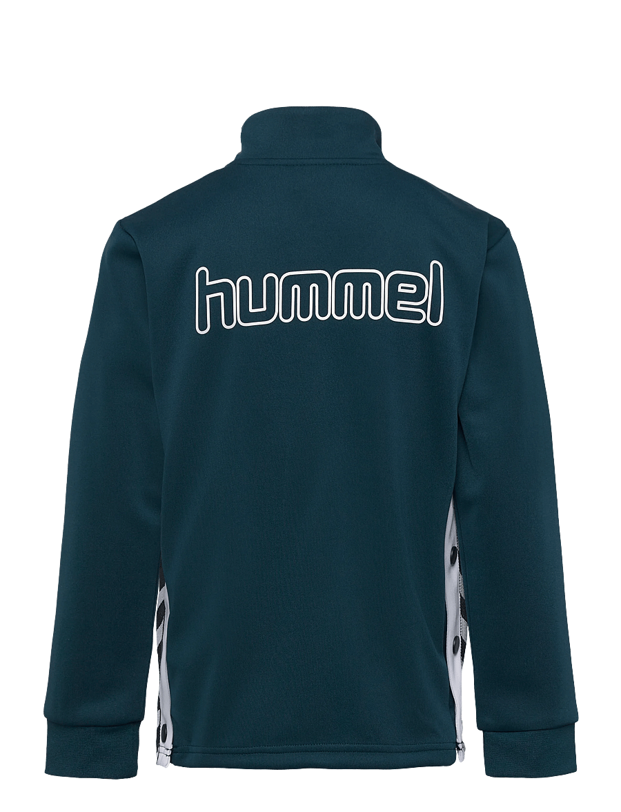Hummel - hmlJR CHEVRON ZIP JACKET - sweatshirts - reflecting pond - 1