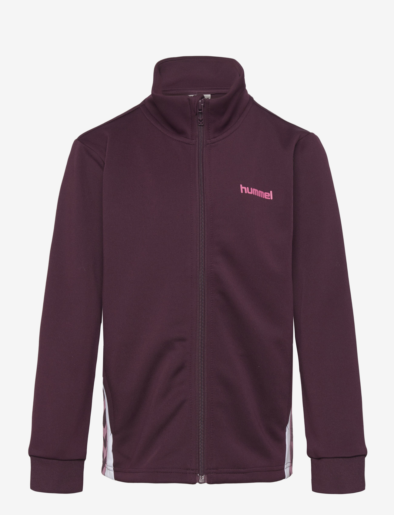 Hummel - hmlJR CHEVRON ZIP JACKET - sweatshirts - winetasting - 0