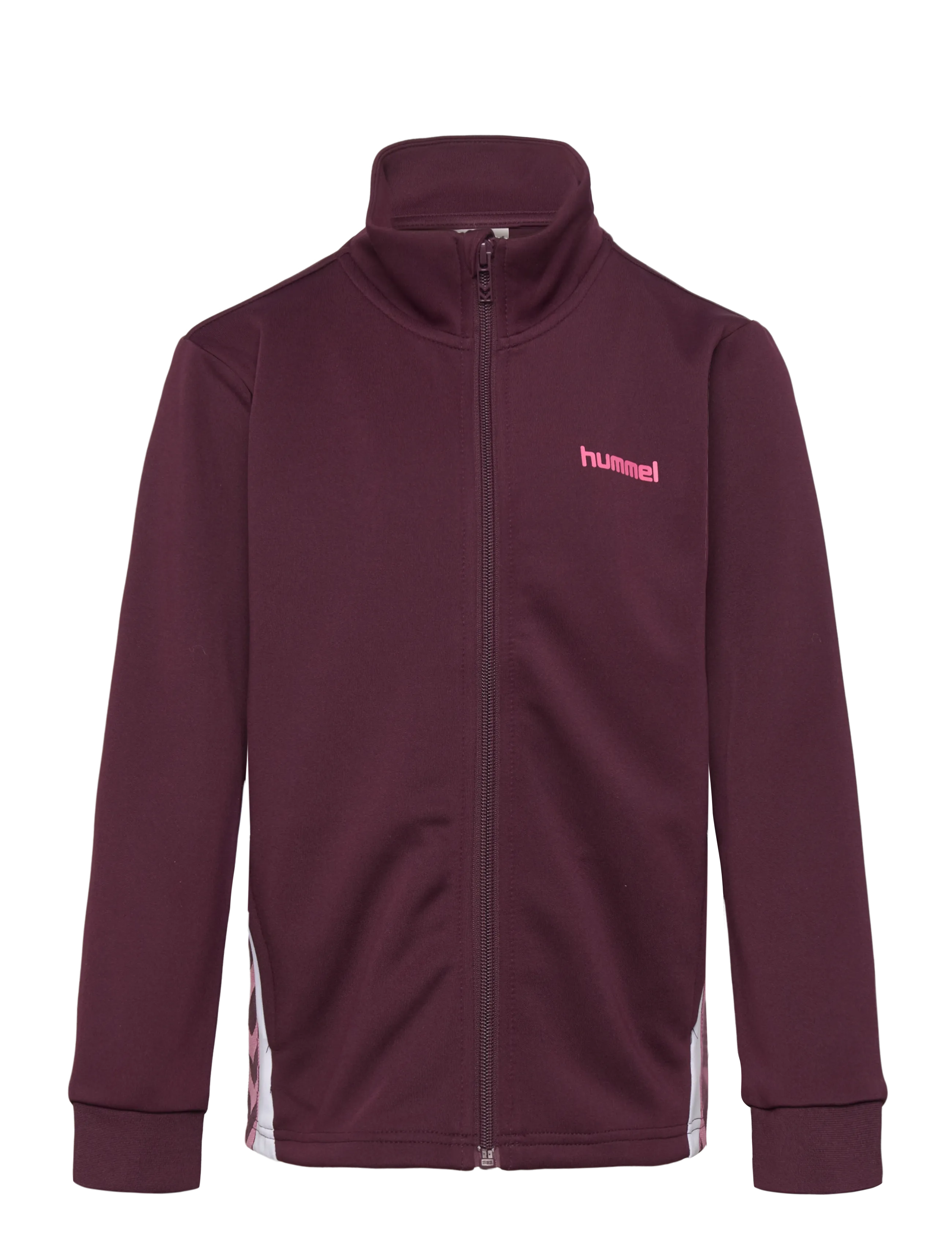 Hummel hmlJR CHEVRON ZIP JACKET - Sweatshirts - WINETASTING / burgundy