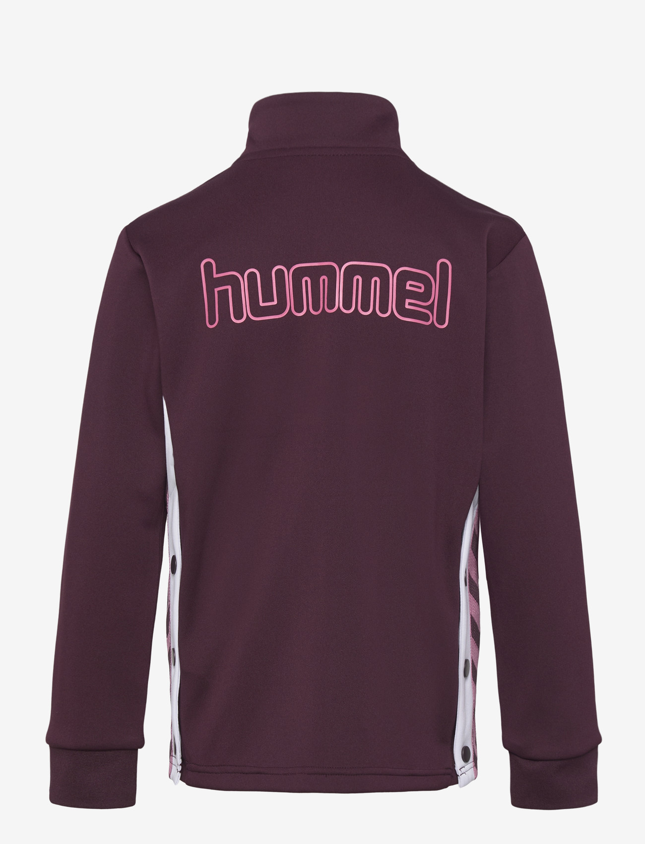 Hummel - hmlJR CHEVRON ZIP JACKET - sweatshirts - winetasting - 1