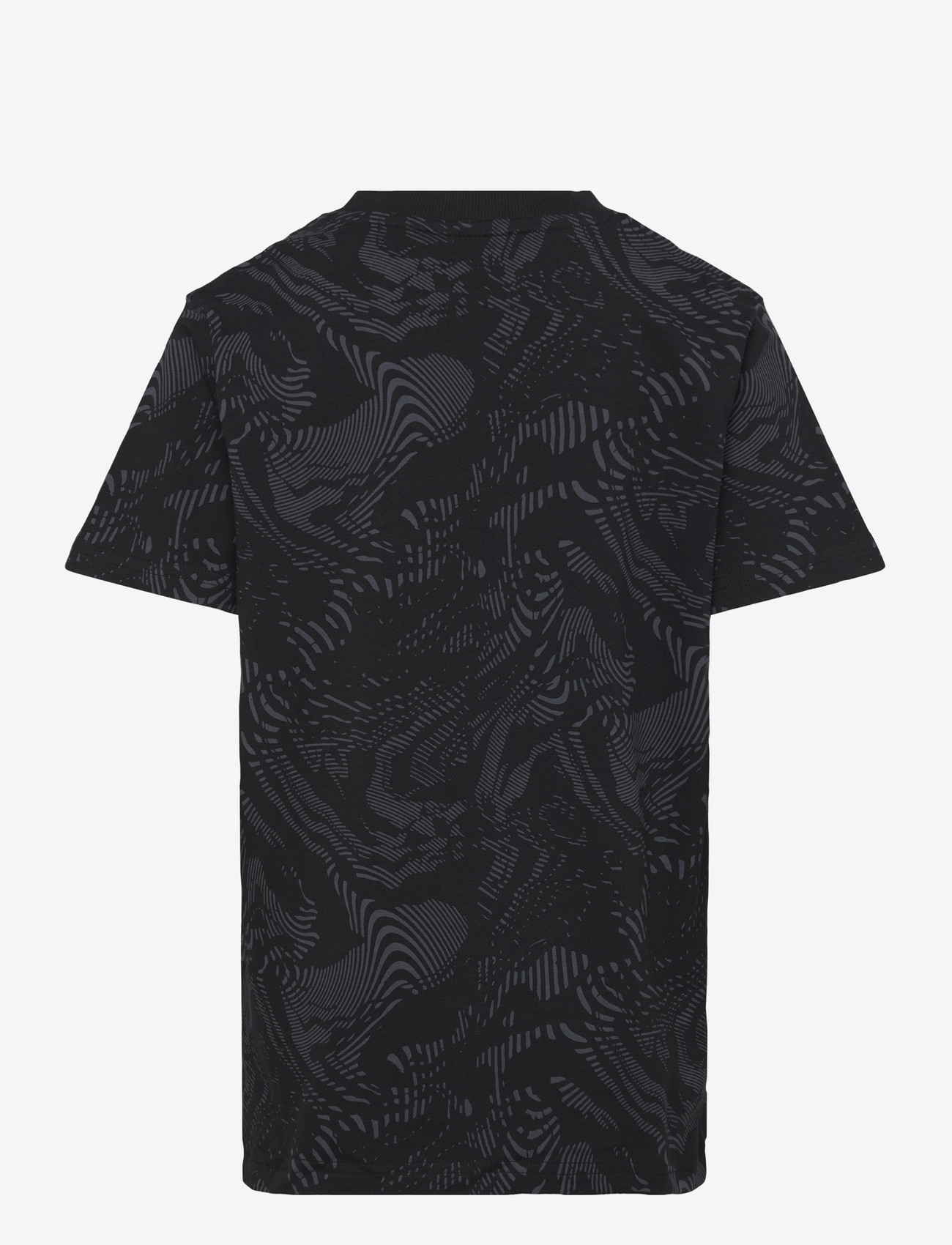 Hummel - hmlJR AOP LOGO T-SHIRT - spordisärgid - black - 1