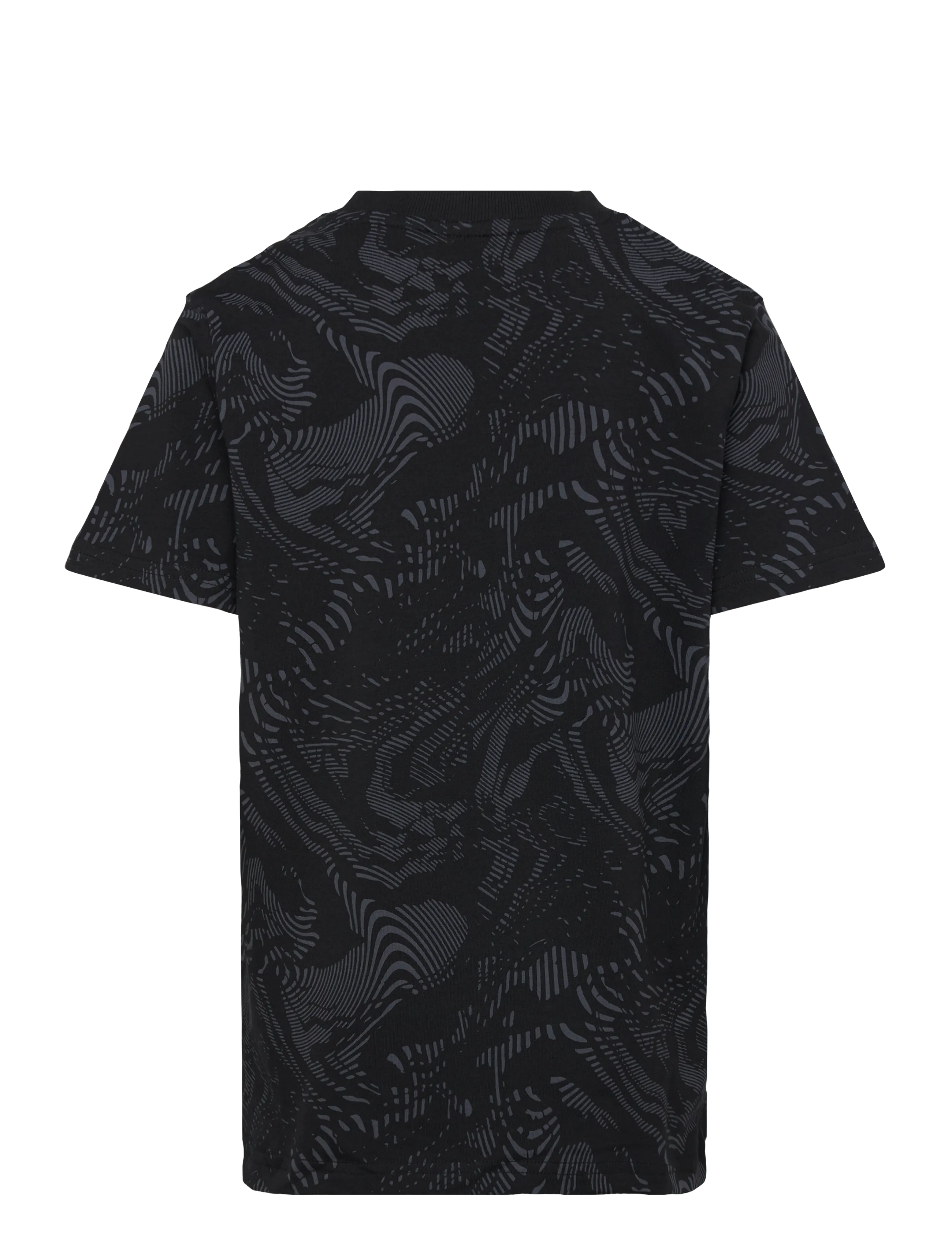 Hummel - hmlJR AOP LOGO T-SHIRT - sporttoppar - black - 1