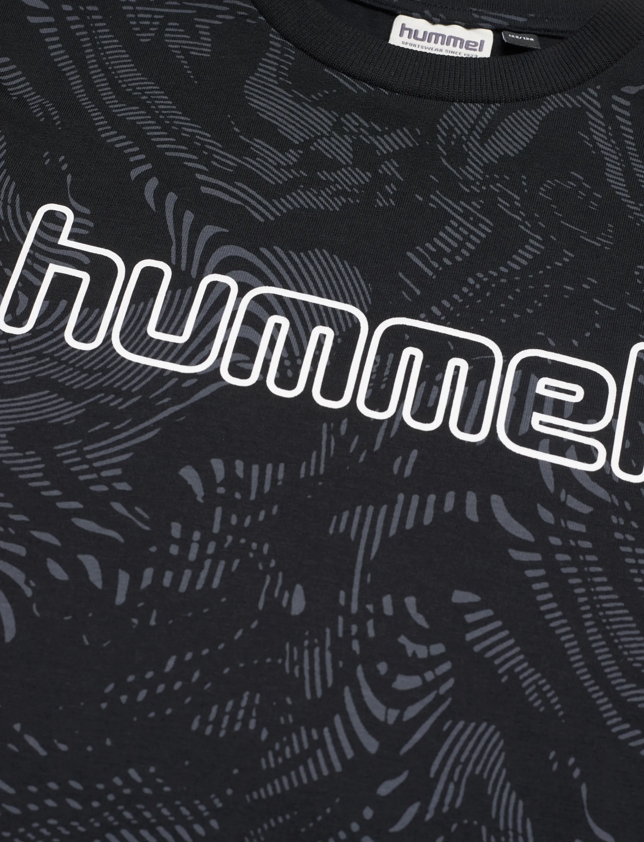 Hummel - hmlJR AOP LOGO T-SHIRT - sporttoppar - black - 2