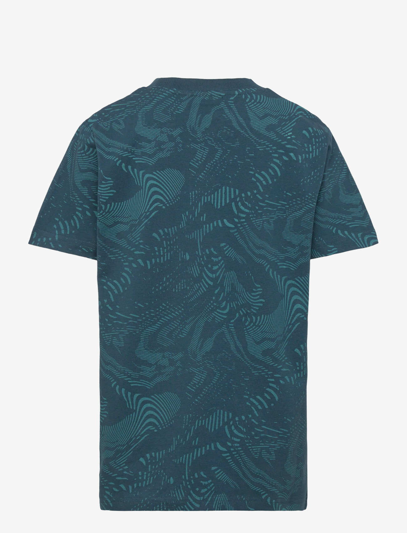 Hummel - hmlJR AOP LOGO T-SHIRT - spordisärgid - reflecting pond - 1