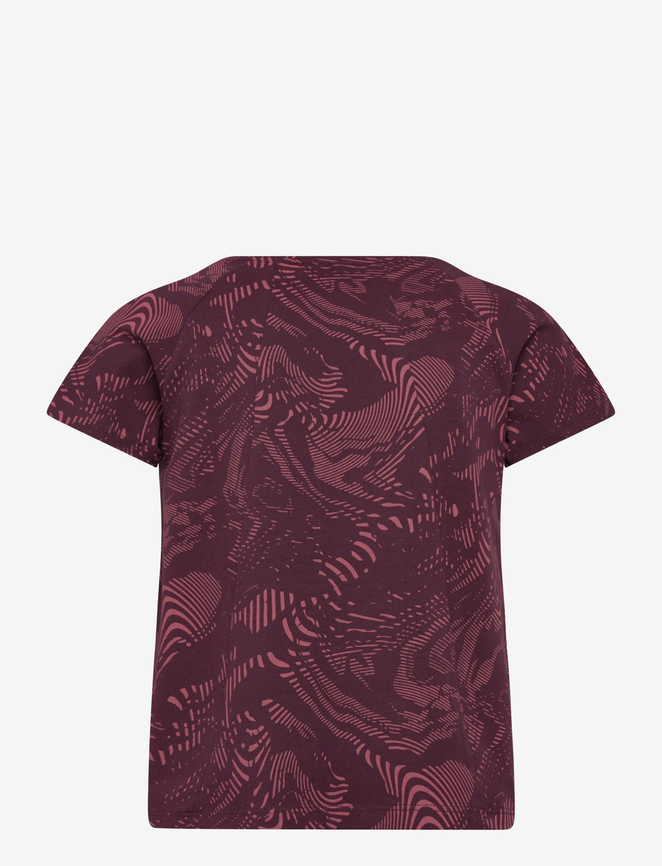 Hummel - hmlJR AOP A-SHAPED T-SHIRT - sports tops - winetasting - 1