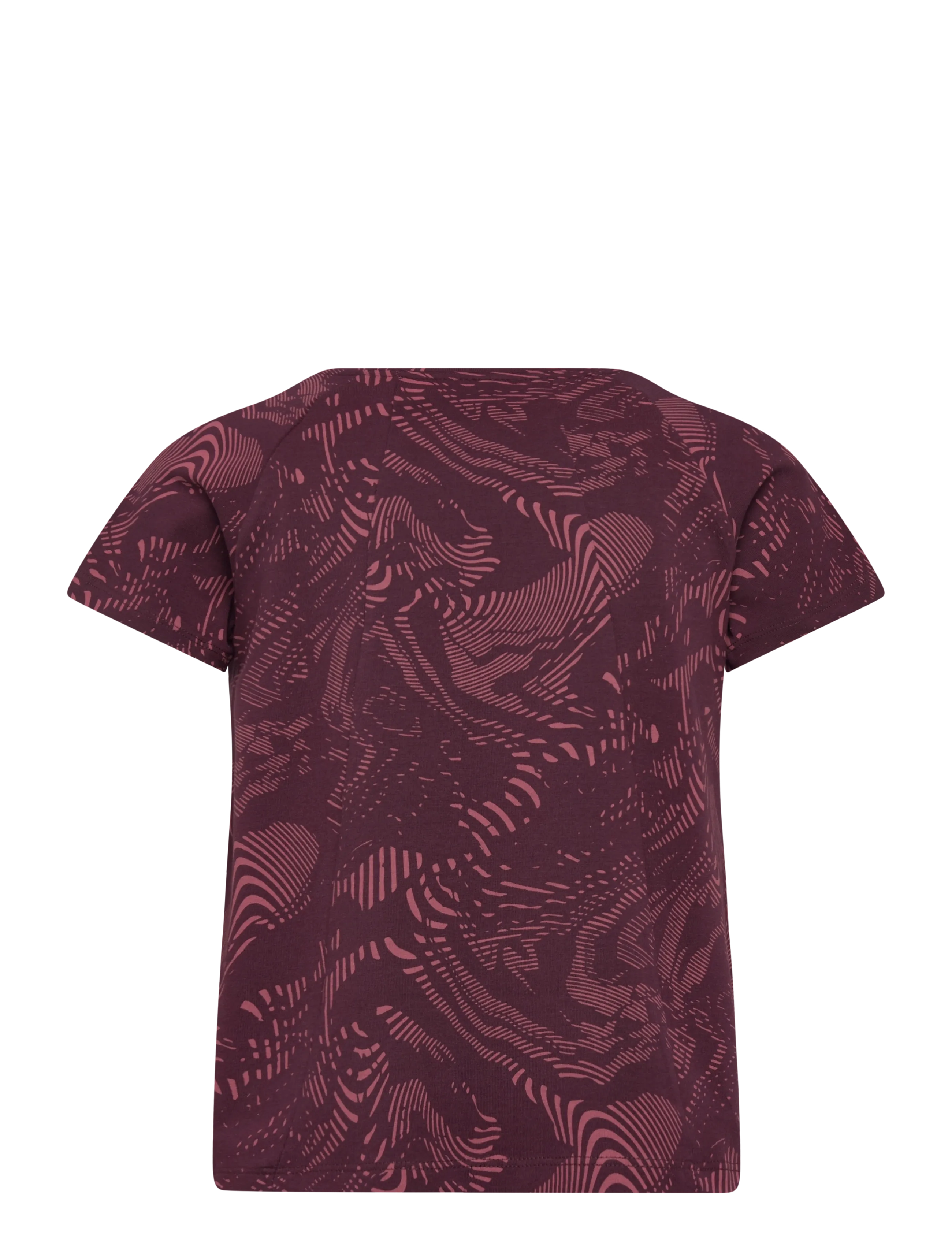 Hummel - hmlJR AOP A-SHAPED T-SHIRT - Íþróttatoppar - winetasting - 1