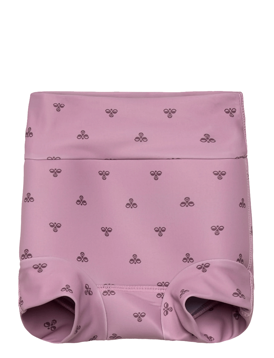 Hummel - hmlMINI NEOPRENE AOP SWIM SHORTS - badbyxor - mauve shadow - 0