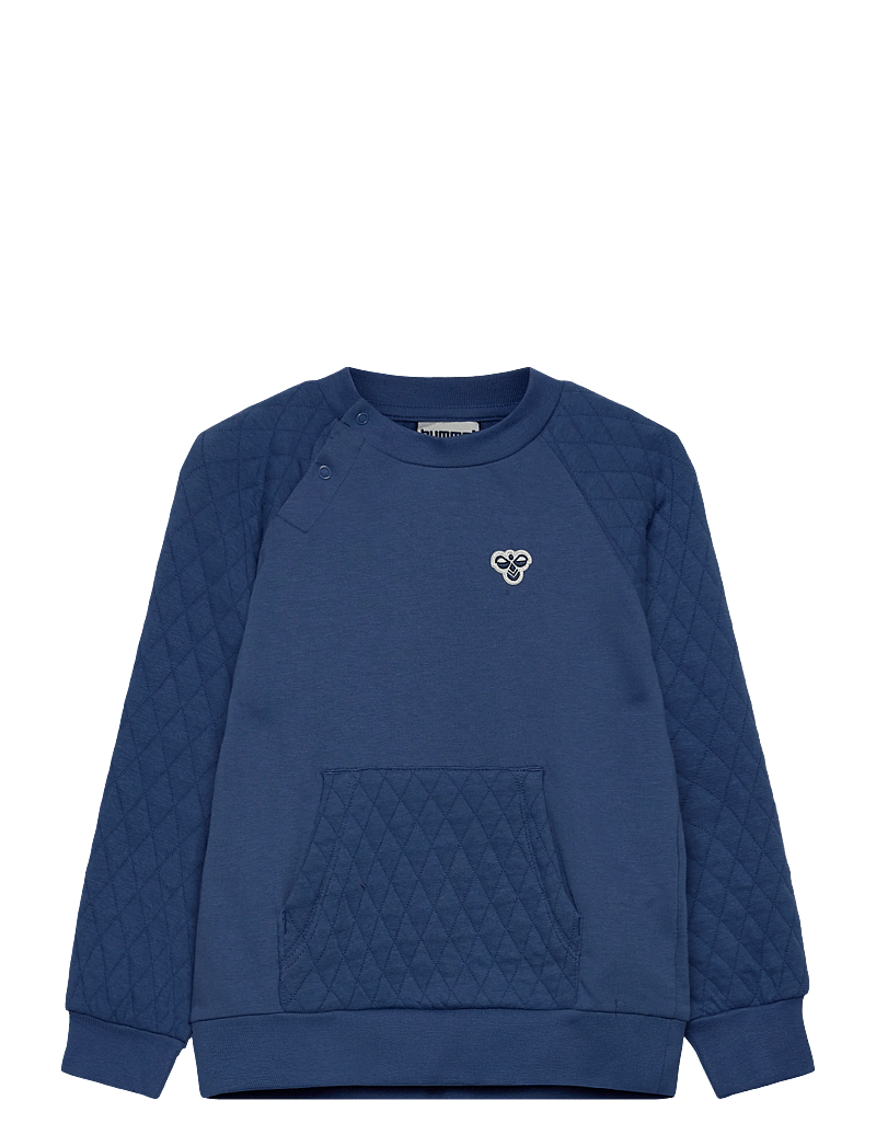 Hummel - hmlMINI LOOSE QUILT POC SWEATSHIRT - sweatshirts - dutch blue - 0