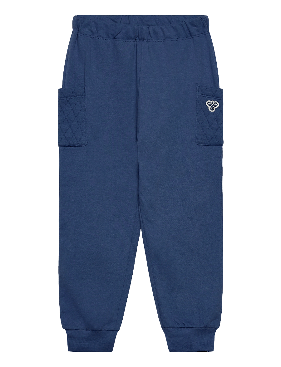 Hummel - hmlMINI LOOSE QUILT POCKET PANTS - jogginghosen - dutch blue - 0