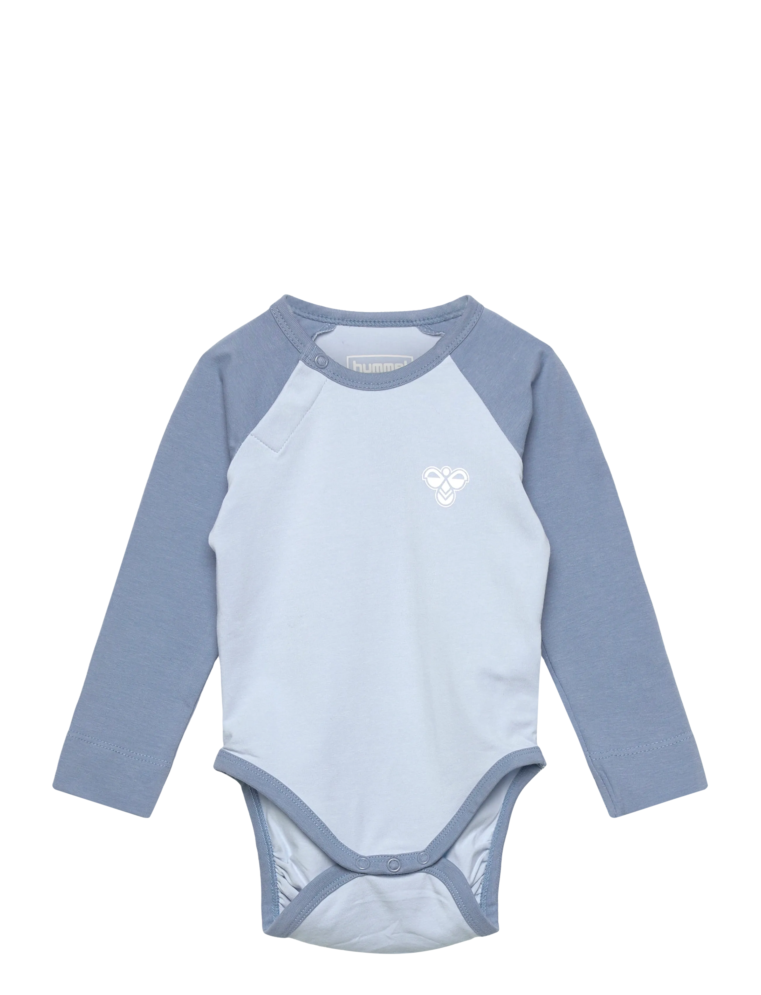 Hummel Hmlmini Raglan Body L/S Bee, 86, Bodys, Blau - Long-sleeved, Kinder