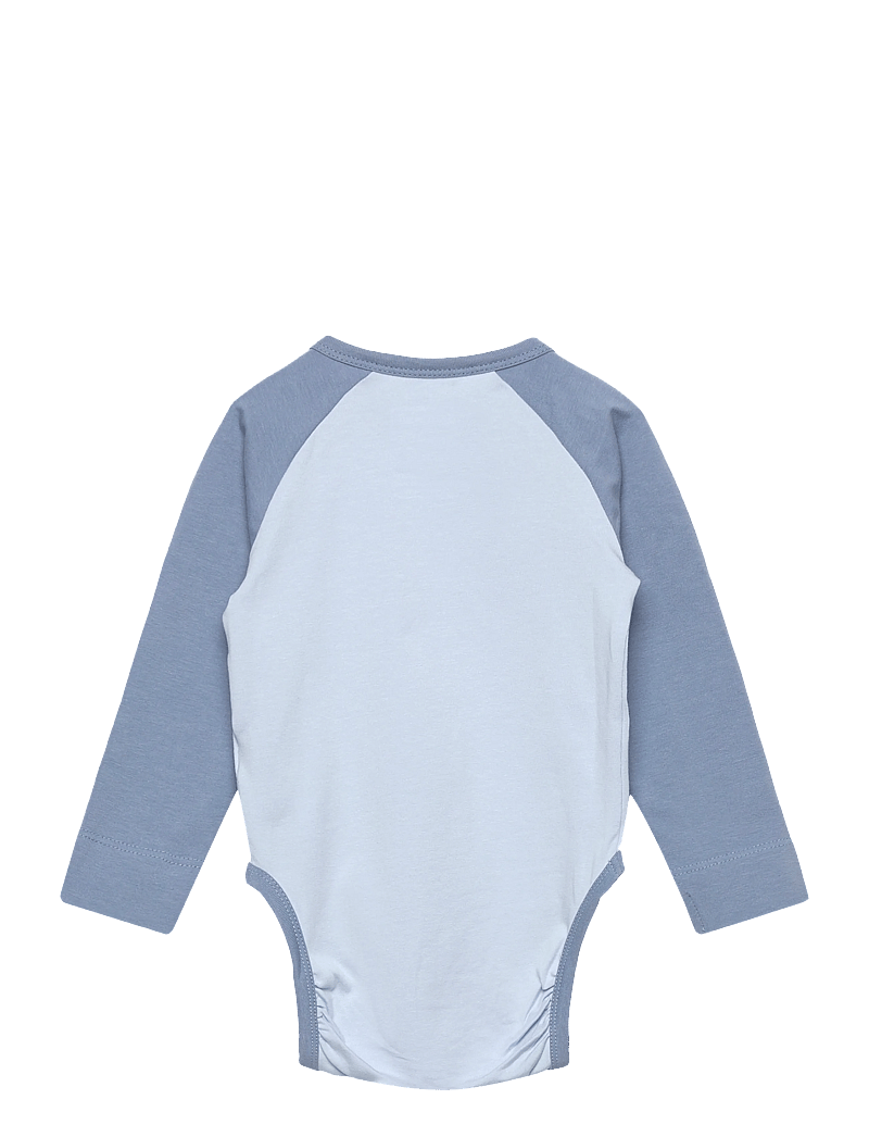 Hummel - hmlMINI RAGLAN BODY L/S BEE - långärmade bodies - faded denim - 1